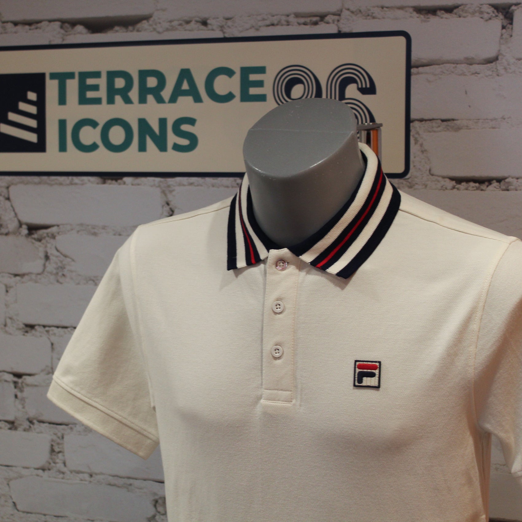 Fila Achille Heritage Tape Basic Polo - Gardenia
