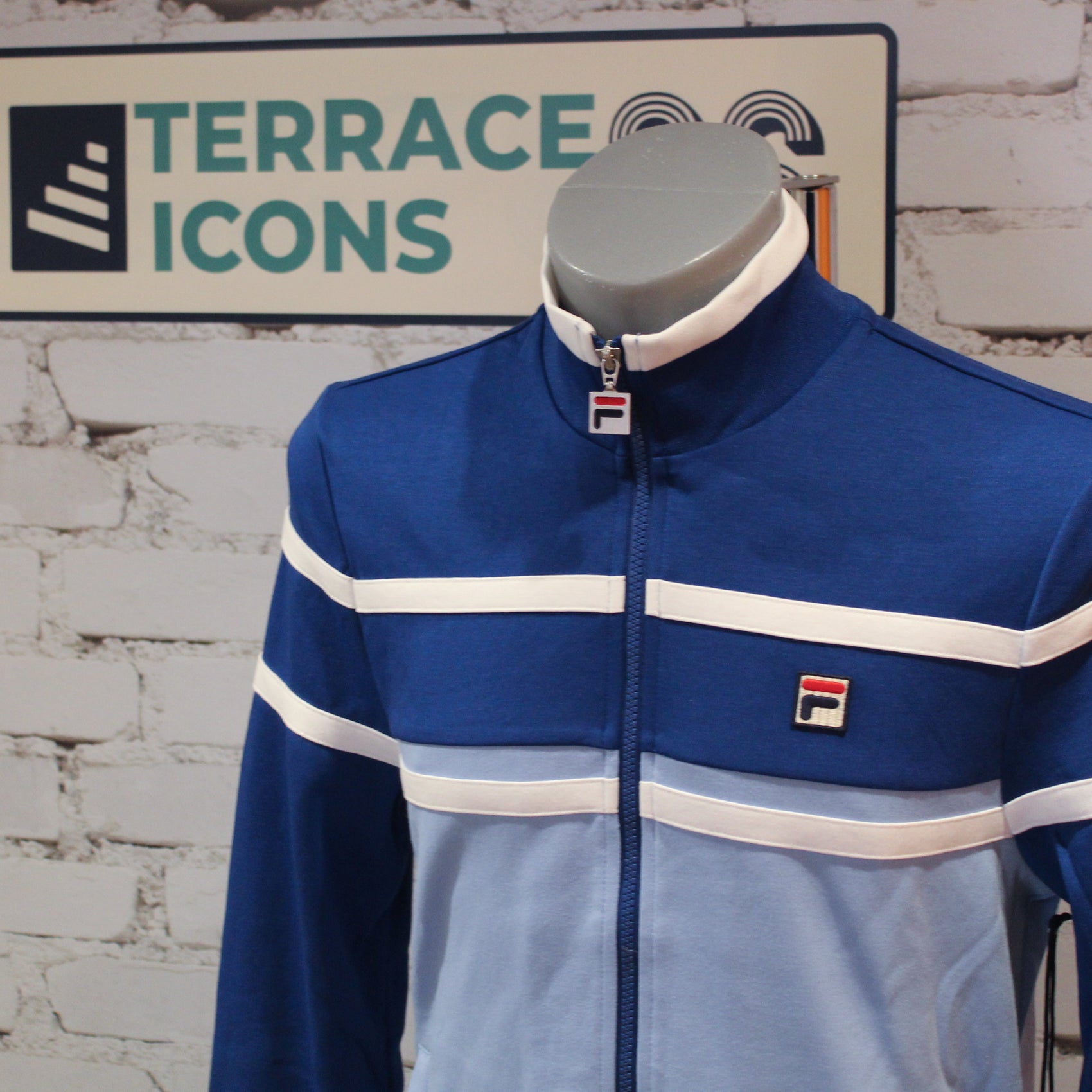 Fila Giovanni Contrast Panels Track Top - Frozen Fjord / Limoges / White