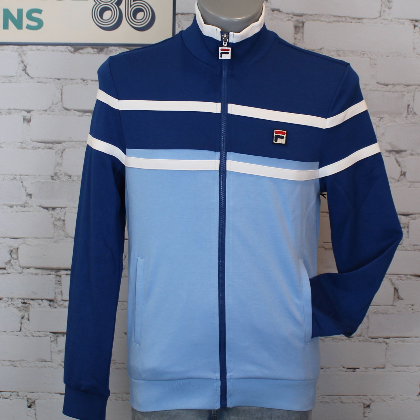 Fila Giovanni Contrast Panels Track Top - Frozen Fjord / Limoges / White
