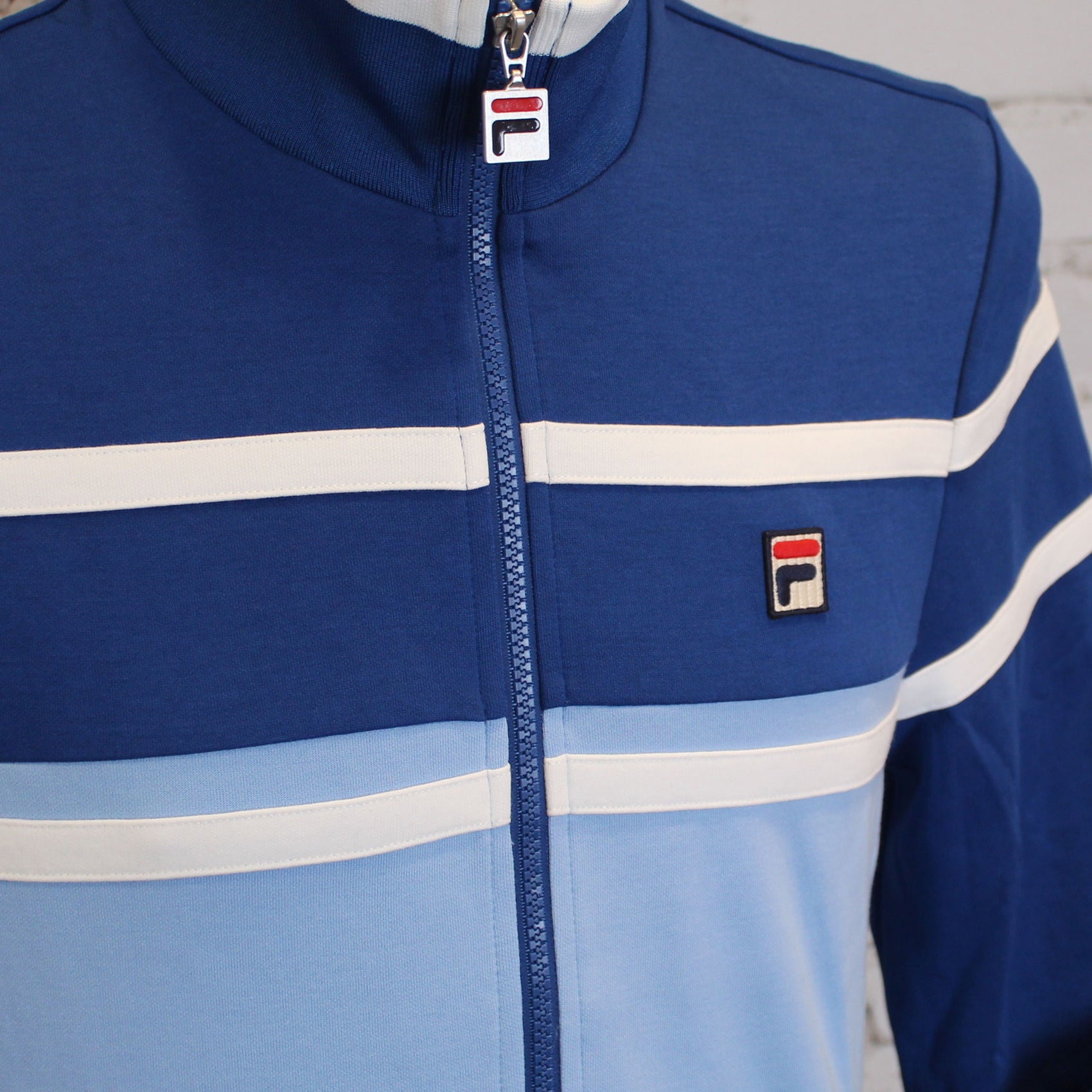 Fila Giovanni Contrast Panels Track Top - Frozen Fjord / Limoges / White