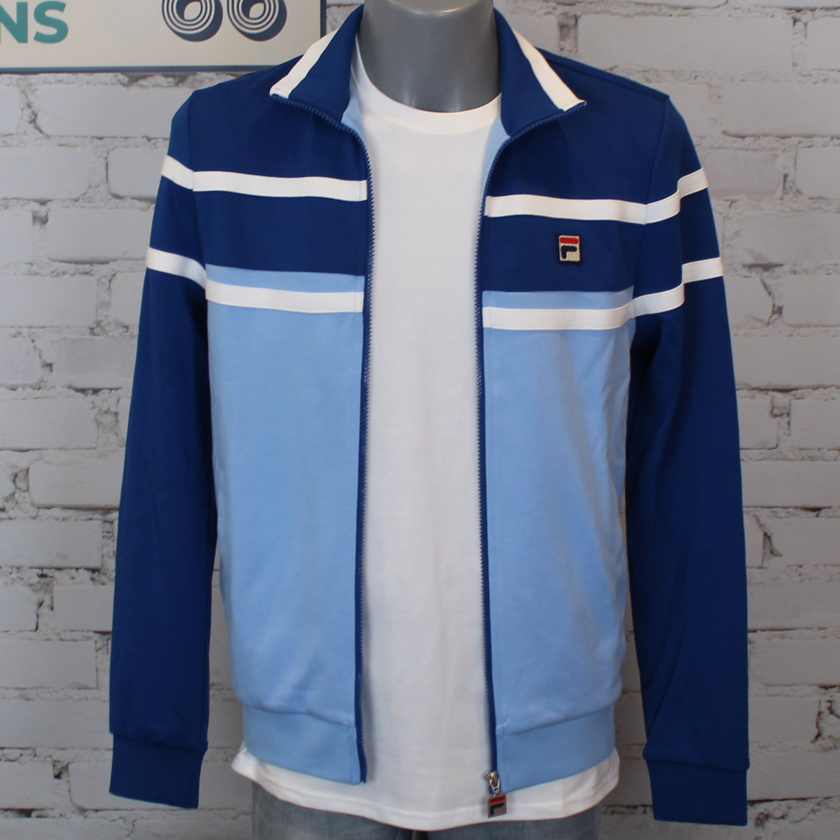 Fila Giovanni Contrast Panels Track Top - Frozen Fjord / Limoges / White