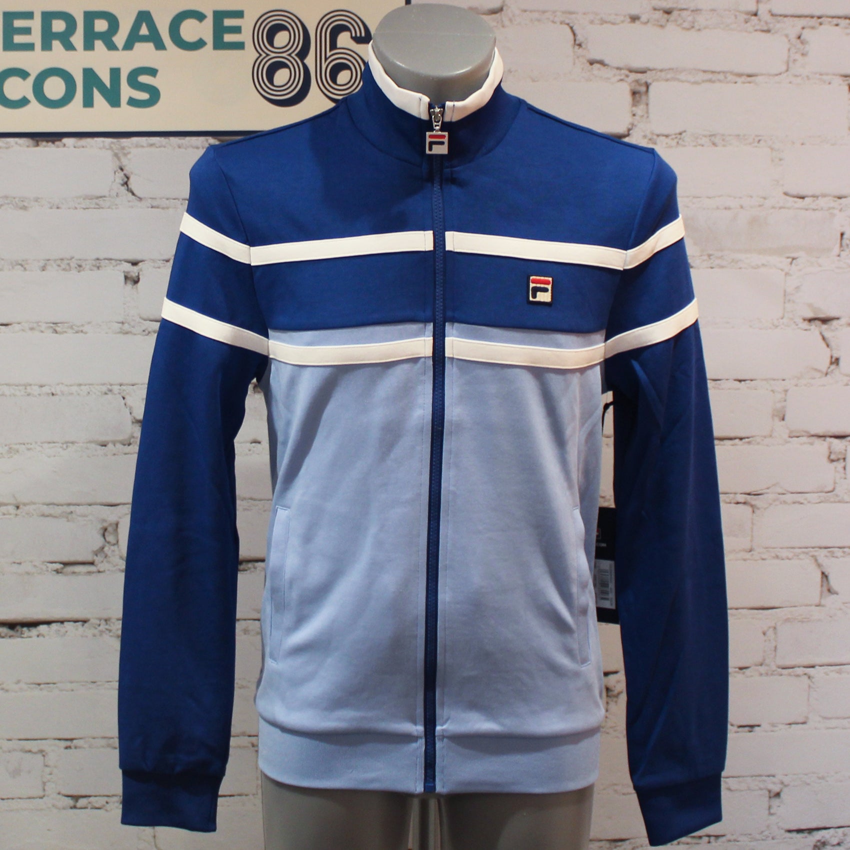 Fila Giovanni Contrast Panels Track Top - Frozen Fjord / Limoges / White