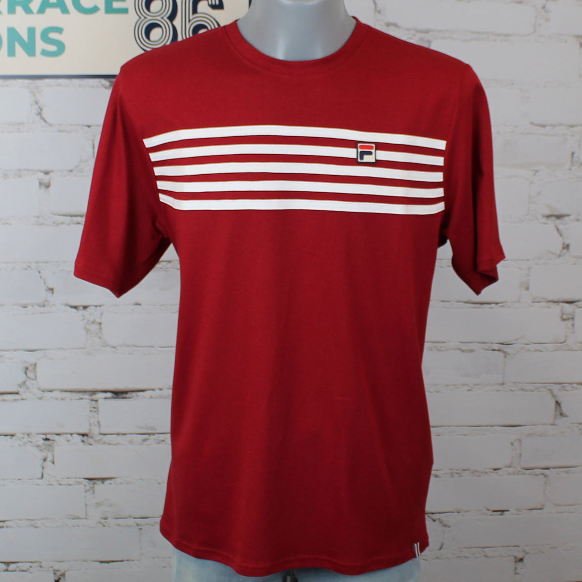 Fila Hanford T-Shirt - Sun Dried Tomato / White