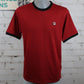 Fila Marconi Essential Ringer T-Shirt - Sun Dried Tomato / Black