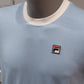 Fila Marconi Essential Ringer T-Shirt - Frozen Fjord / White