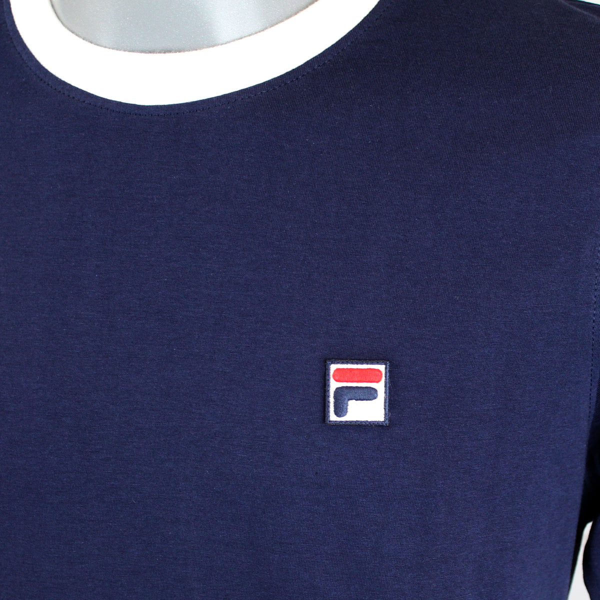 Fila Marconi Essential Ringer T-Shirt - Navy / White