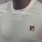Fila Marconi Essential Ringer T-Shirt - Surf Spray / White