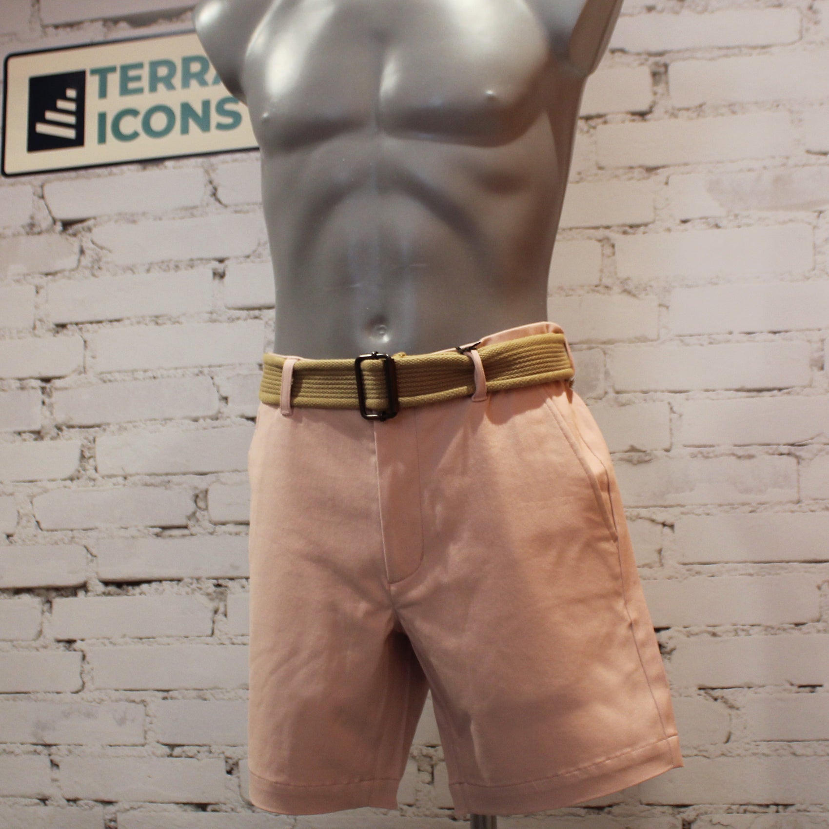 Gabicci Vintage Cooper Stretch Twill Shorts - Candy