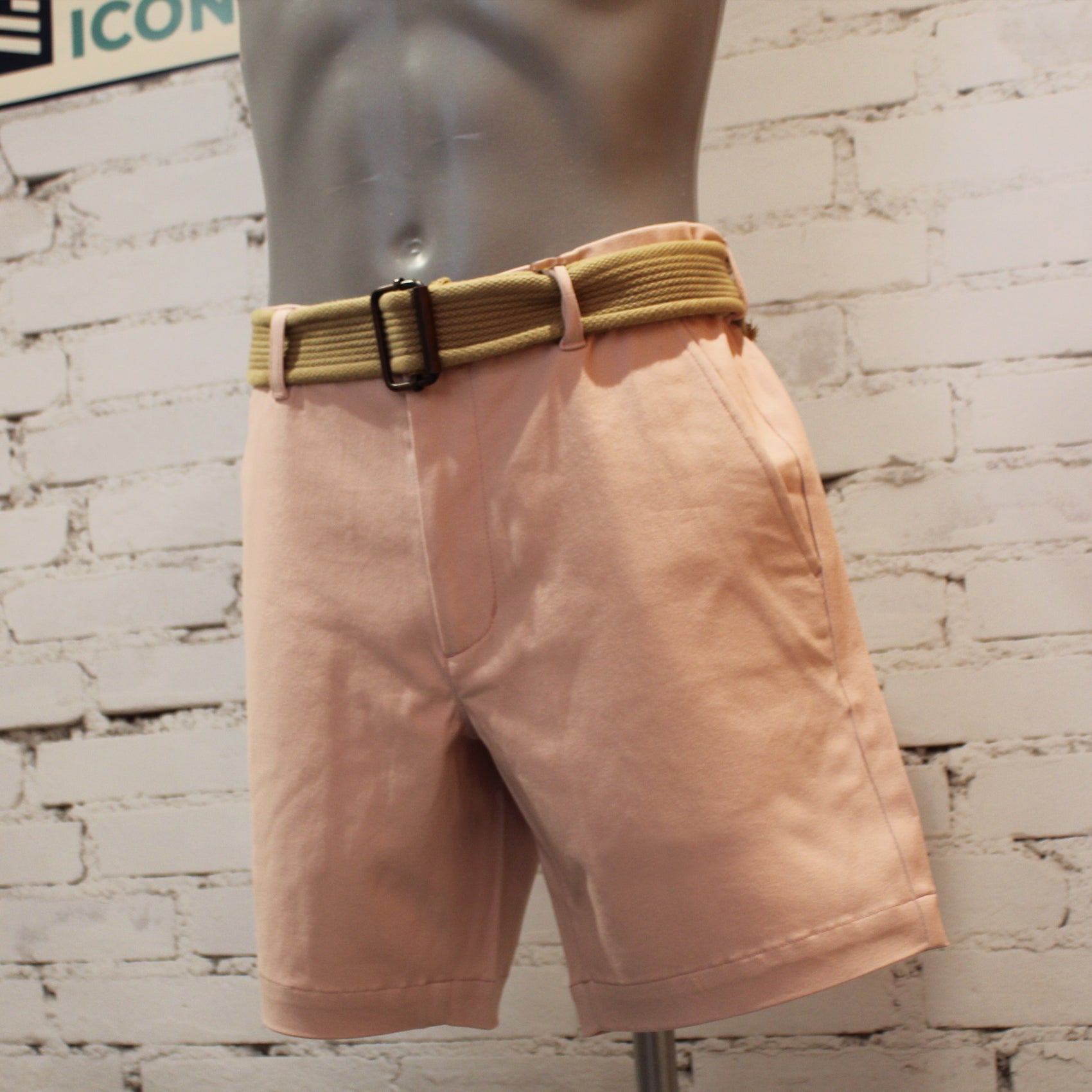 Gabicci Vintage Cooper Stretch Twill Shorts - Candy