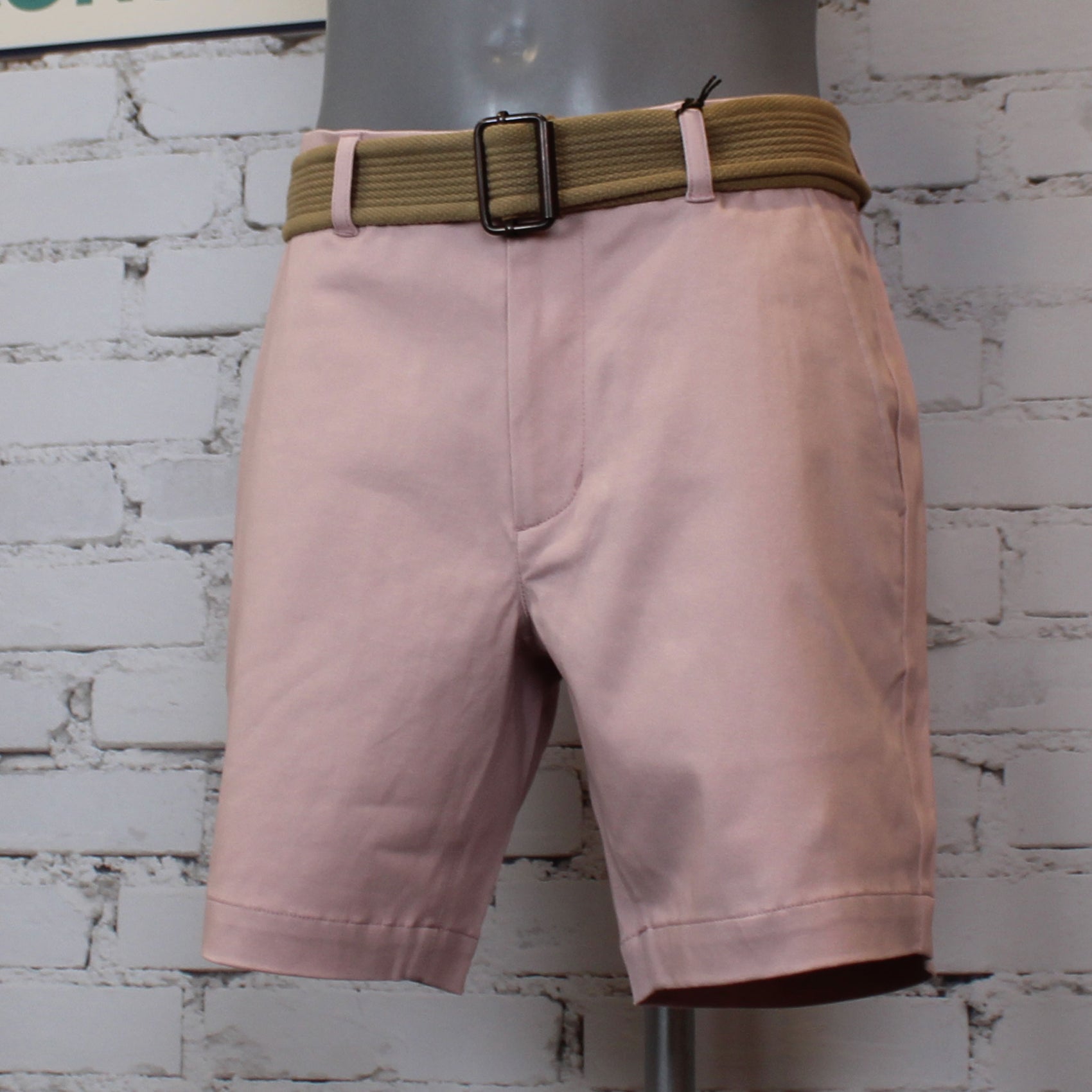 Gabicci Vintage Cooper Stretch Twill Shorts - Candy
