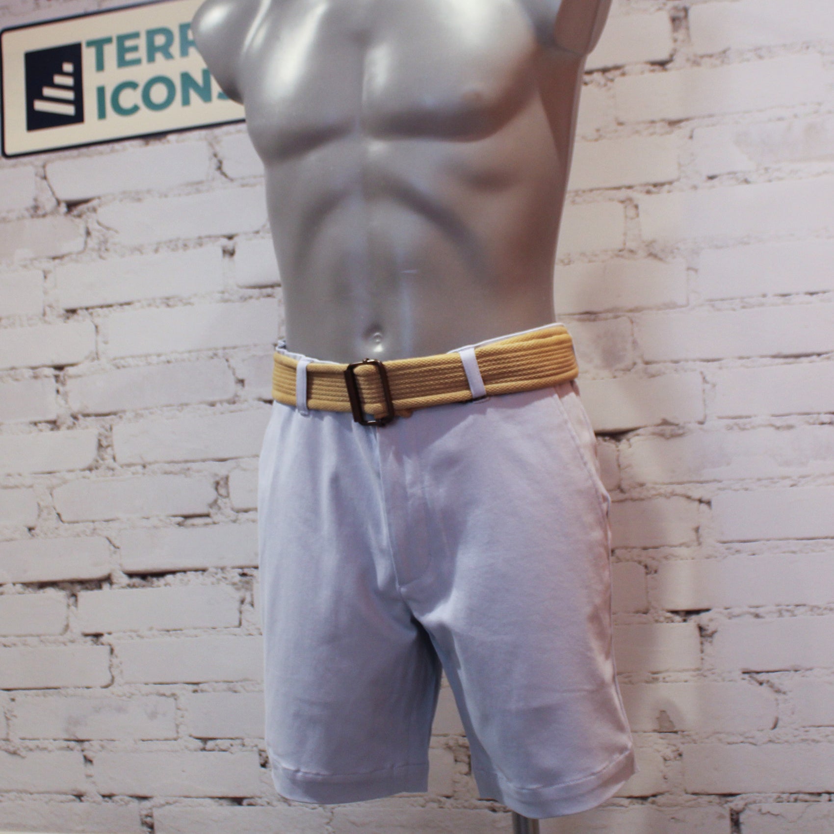 Gabicci Vintage Cooper Stretch Twill Shorts - Surf