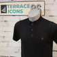 Gabicci Vintage Jackson Short Sleeve Plain Knit Polo - Black