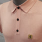 Gabicci Vintage Jackson Short Sleeve Plain Knit Polo - Candy