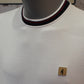 Gabicci Vintage Perry Short Sleeve Pique Ringer Crew Tee - White