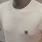 Gabicci Vintage Santino Short Sleeve Knit Crew Neck - White