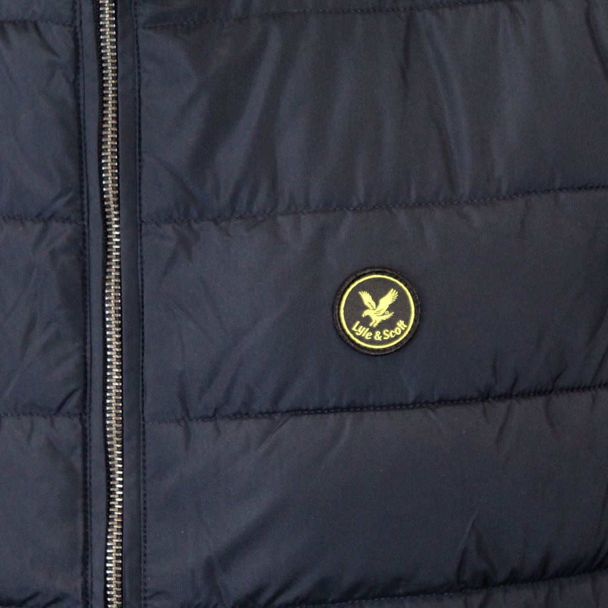 Lyle & Scott Archive Tartan Lined Gilet - Dark Navy