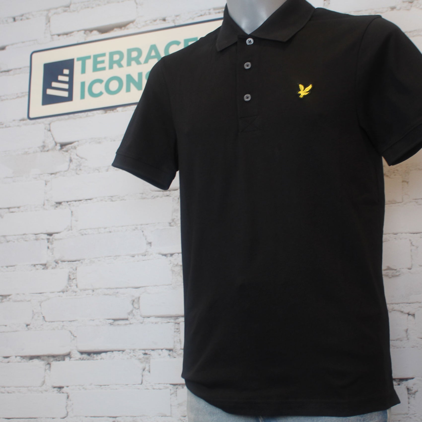 Lyle & Scott Cotton Jersey Polo Shirt - Black