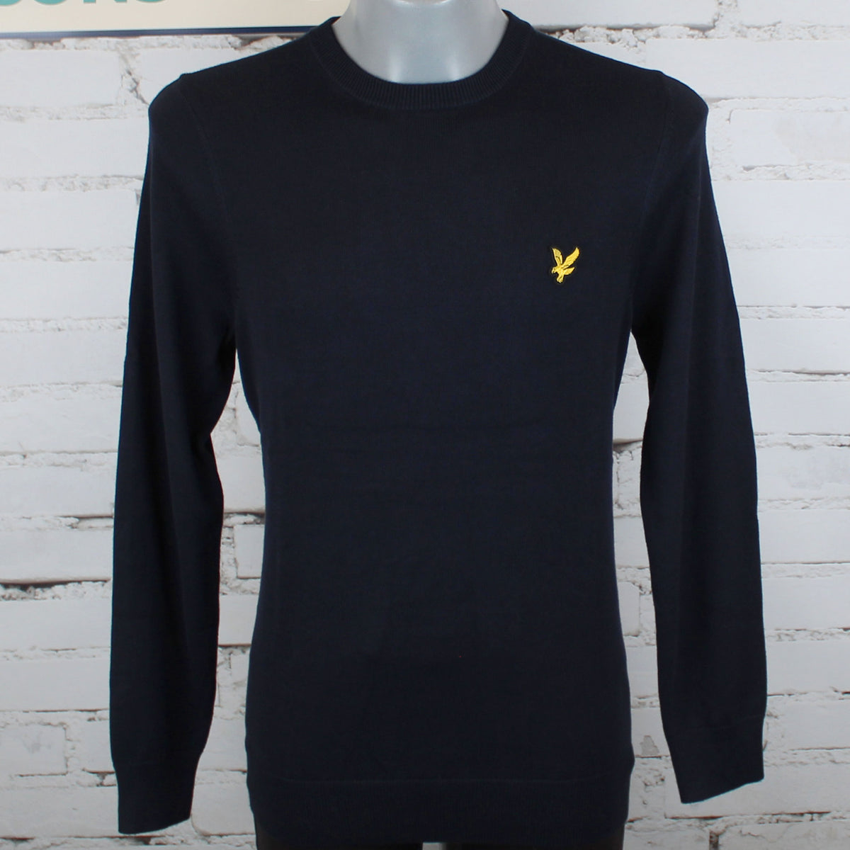 Lyle & Scott Archive Knitted Crew Neck Jumper - Dark Navy