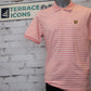 Lyle & Scott Pique Breton Polo Shirt - Pink Grapefruit/ White