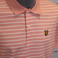 Lyle & Scott Pique Breton Polo Shirt - Pink Grapefruit/ White
