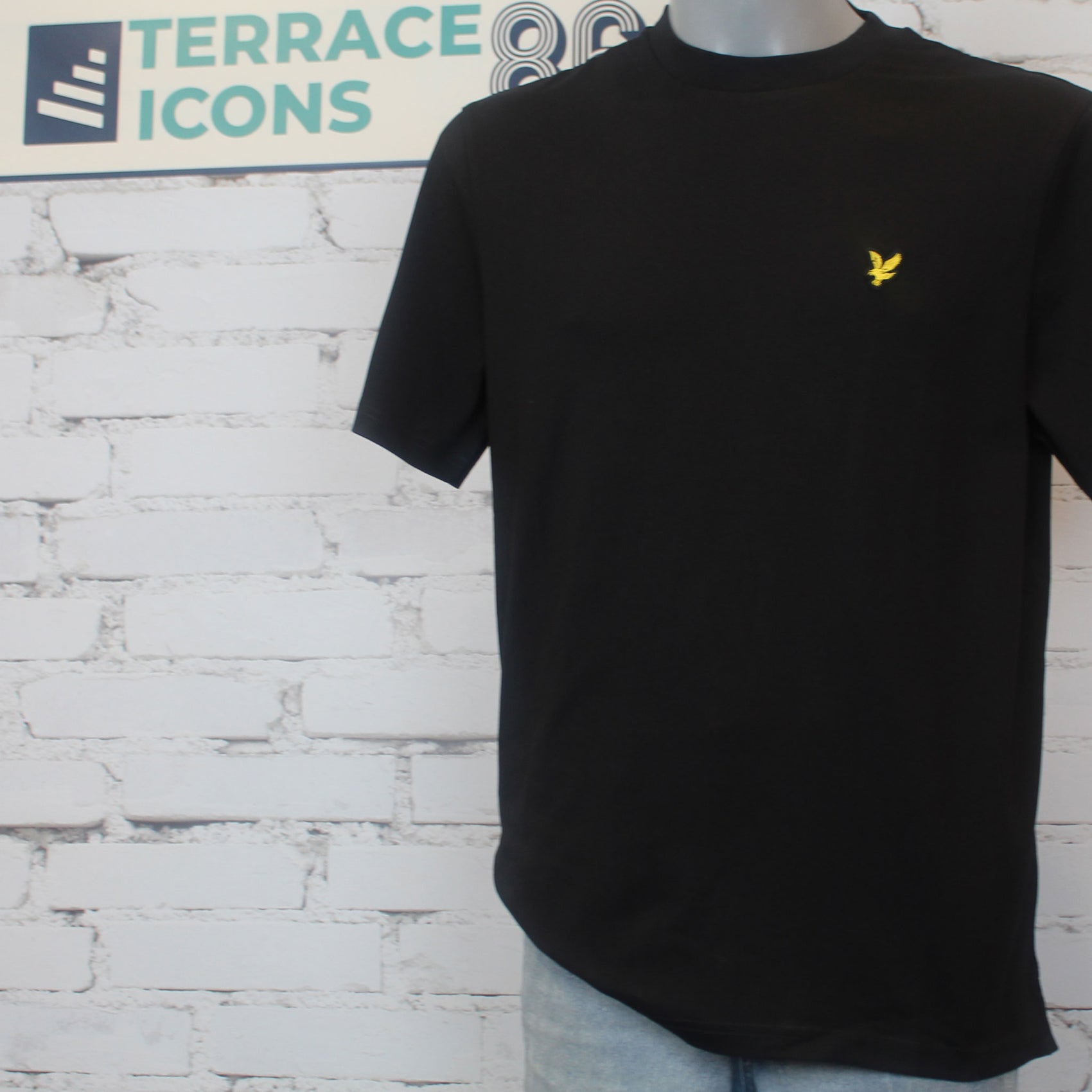 Lyle & Scott Oversized Cotton Crew Neck T-Shirt - Black