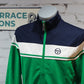 Sergio Tacchini Damarindo Track Top - Maritime Blue / White / Fern Green