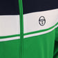 Sergio Tacchini Damarindo Track Top - Maritime Blue / White / Fern Green
