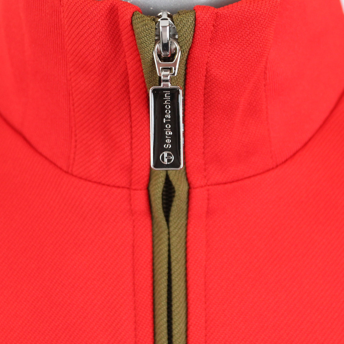 Sergio Tacchini Damarindo Track Top - Adrenaline Rush / Gardenia / Dark Olive