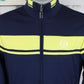 Sergio Tacchini Dammarindo Track Top - Maritime Blue / Celery Green