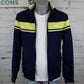 Sergio Tacchini Dammarindo Track Top - Maritime Blue / Celery Green