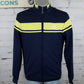 Sergio Tacchini Dammarindo Track Top - Maritime Blue / Celery Green