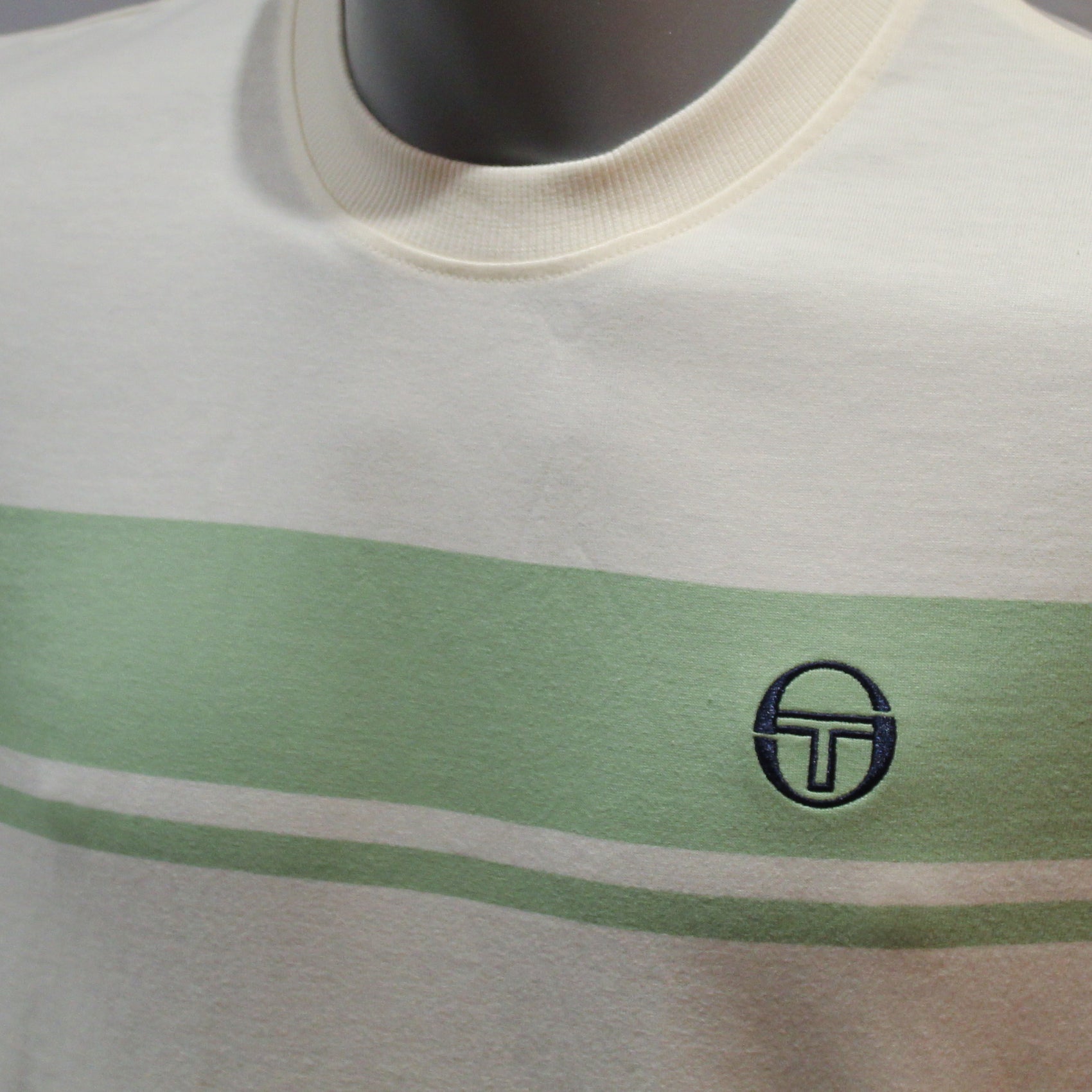 Sergio Tacchini Masters T-Shirt - Gardenia / Quiet Green