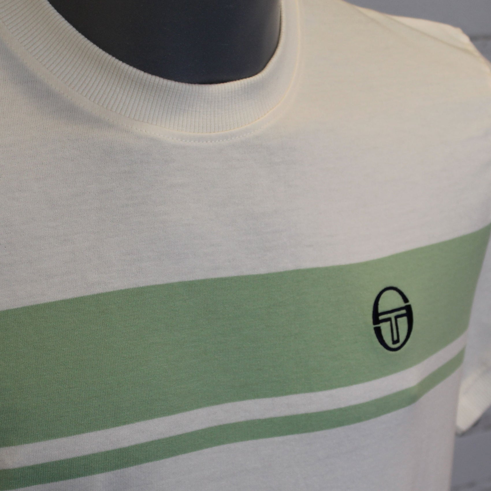 Sergio Tacchini Masters T-Shirt - Gardenia / Quiet Green