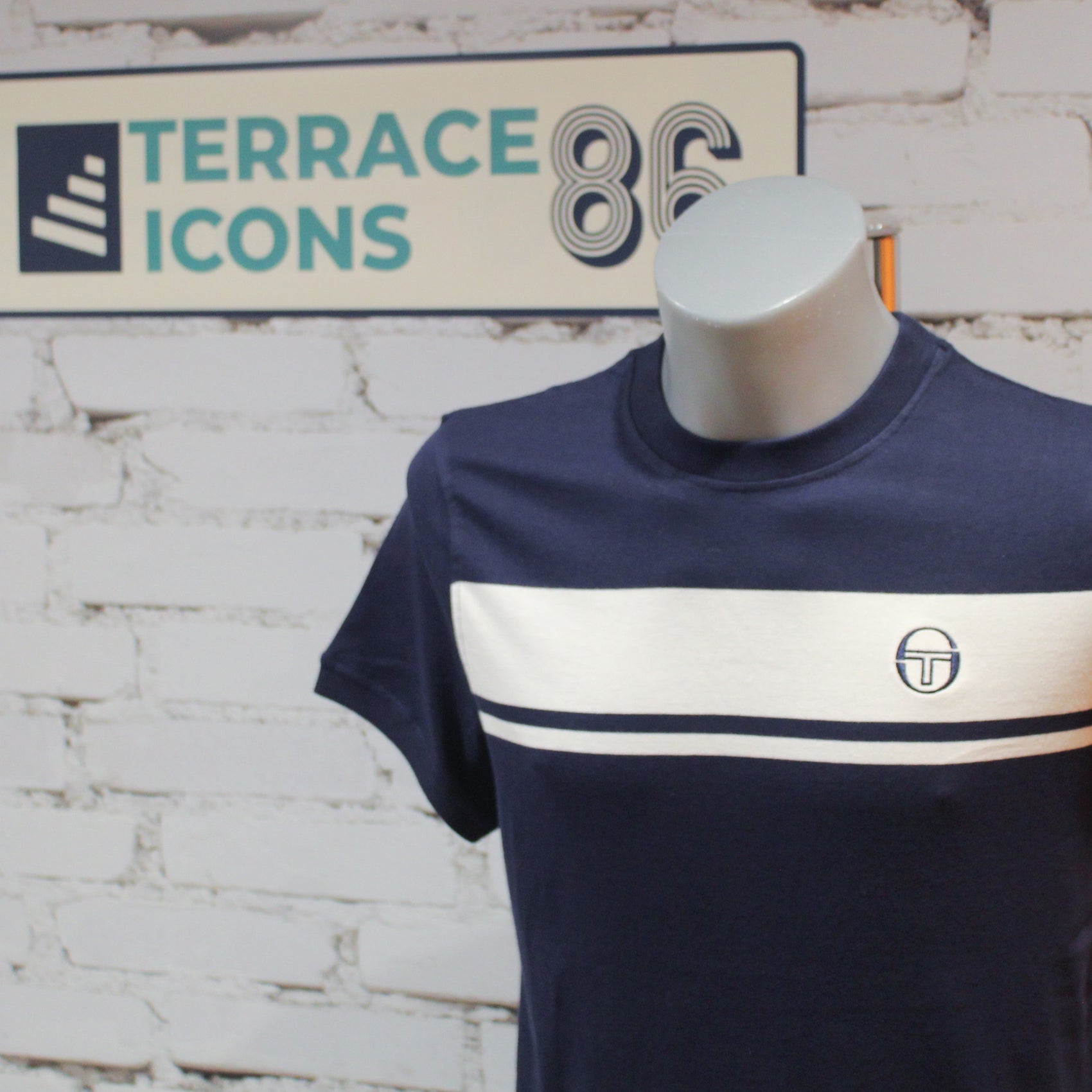 Sergio Tacchini Masters T-Shirt - Navy / White