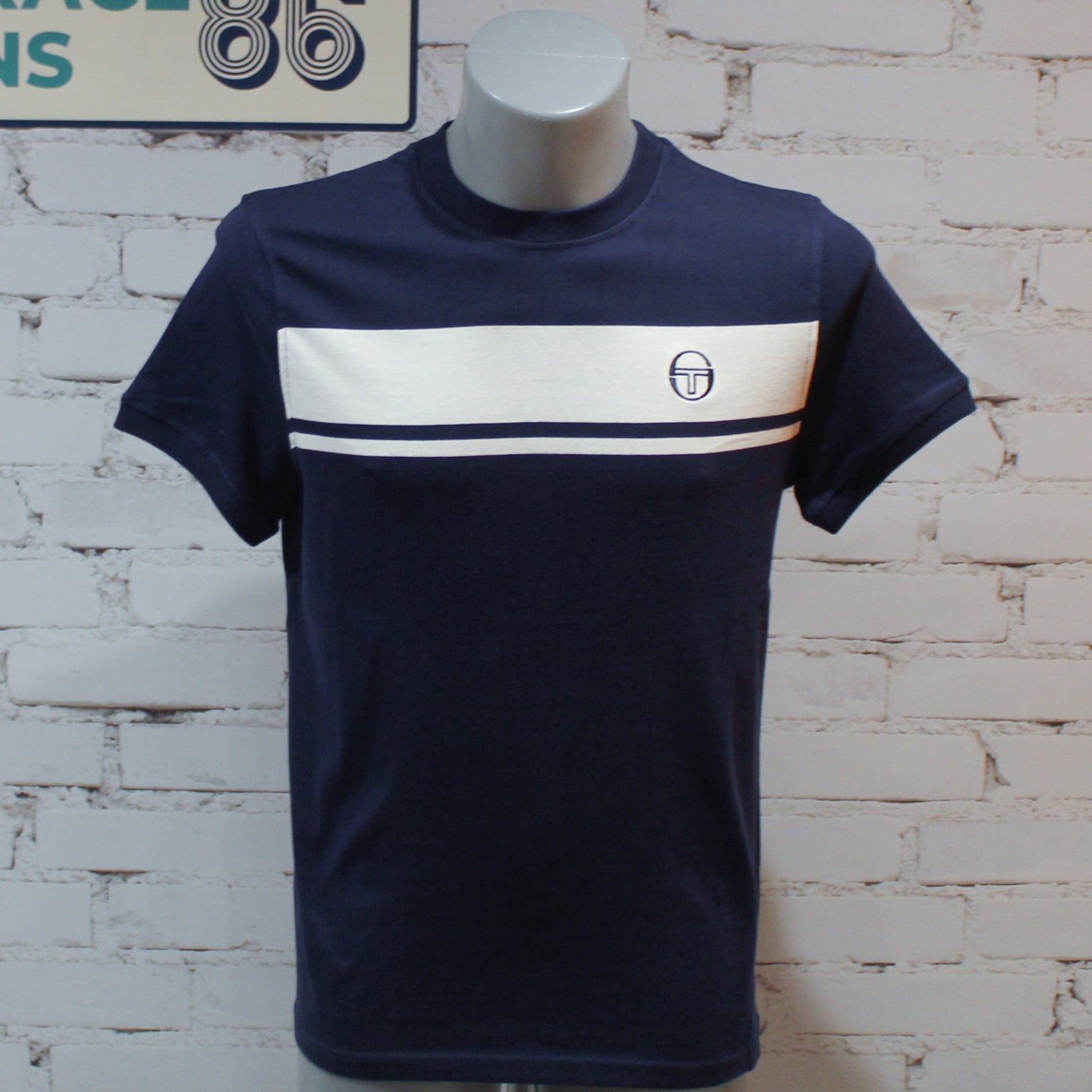 Sergio Tacchini Masters T-Shirt - Navy / White