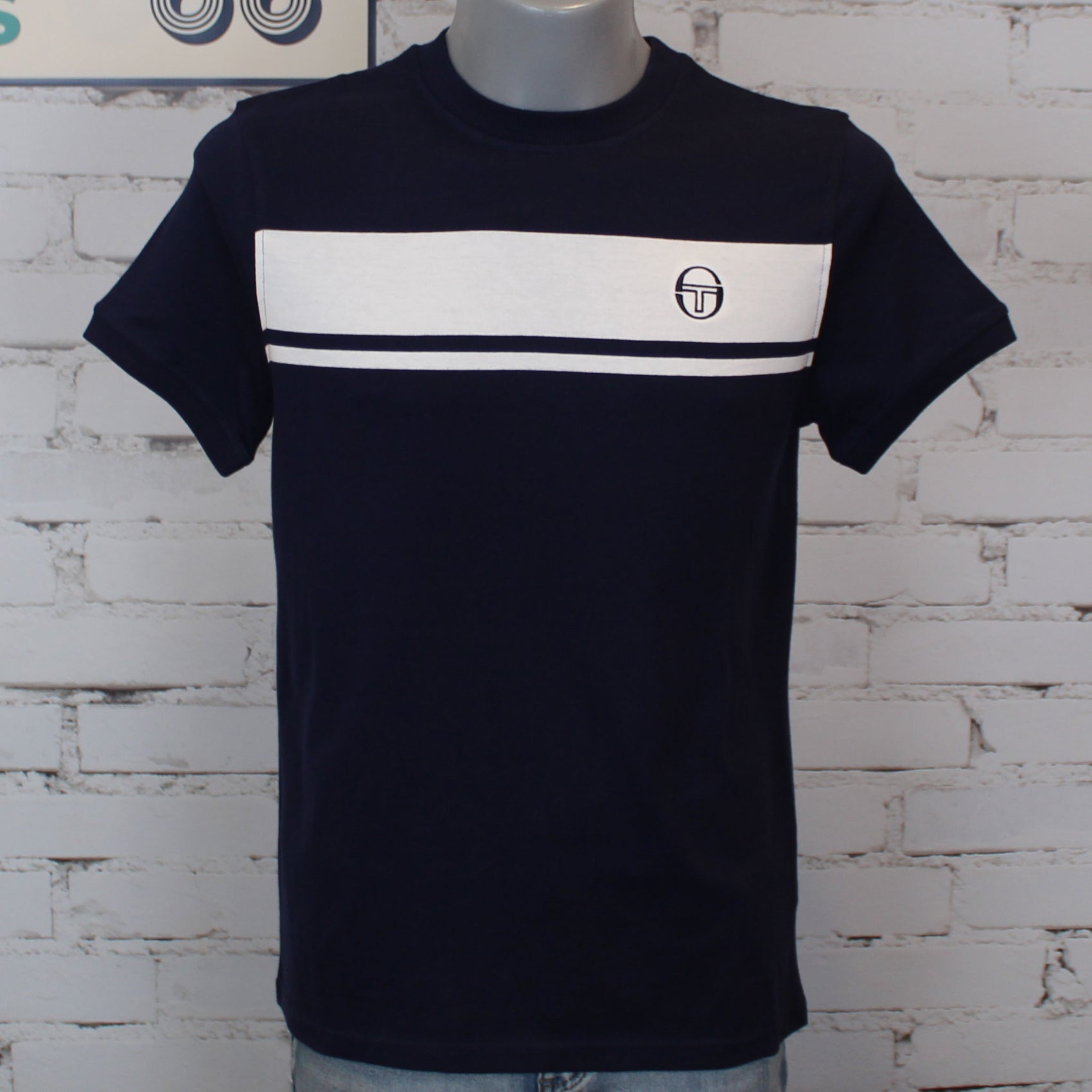 Sergio Tacchini Masters T-Shirt - Navy / White