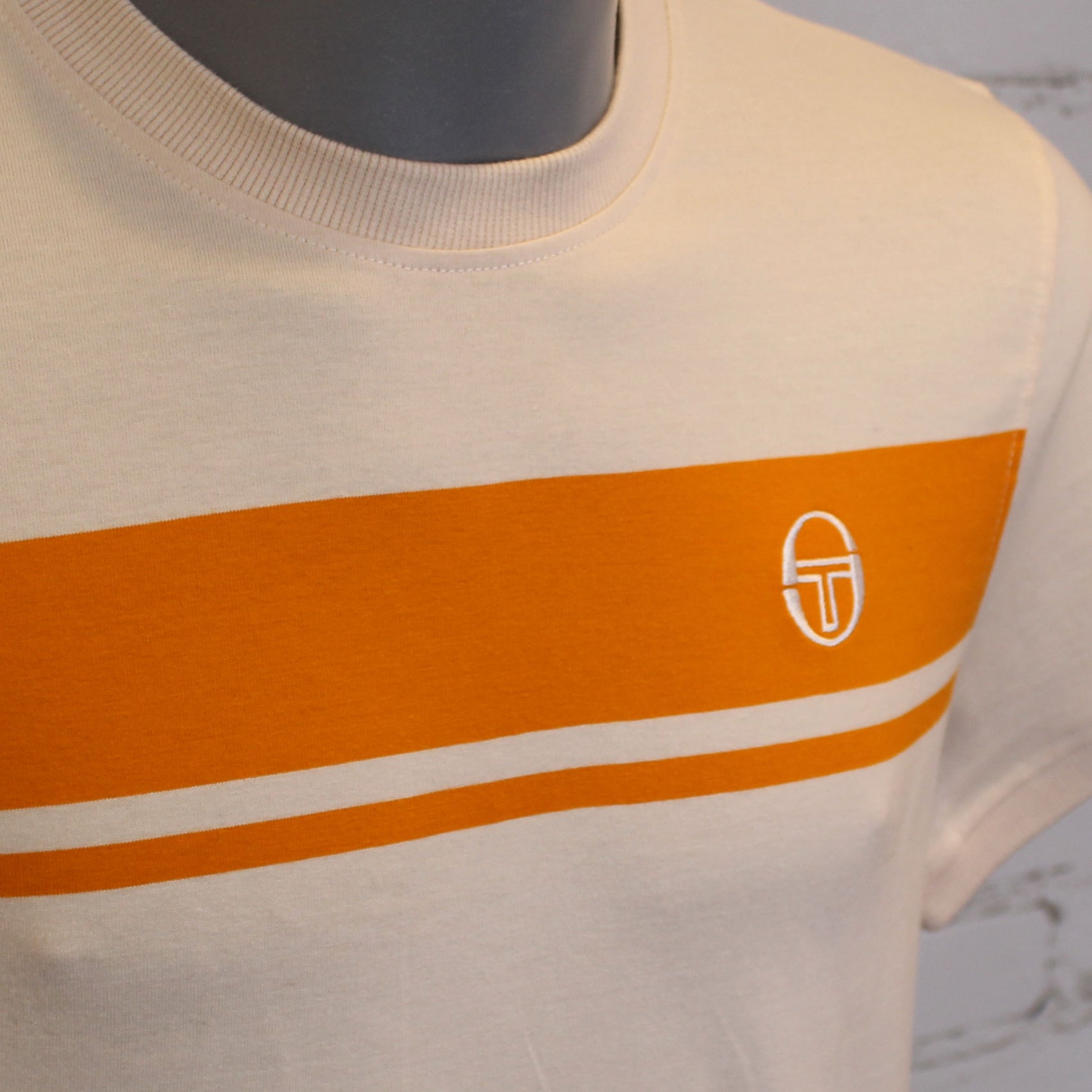 Sergio Tacchini Masters T-Shirt - Sandshell / Orange Pepper