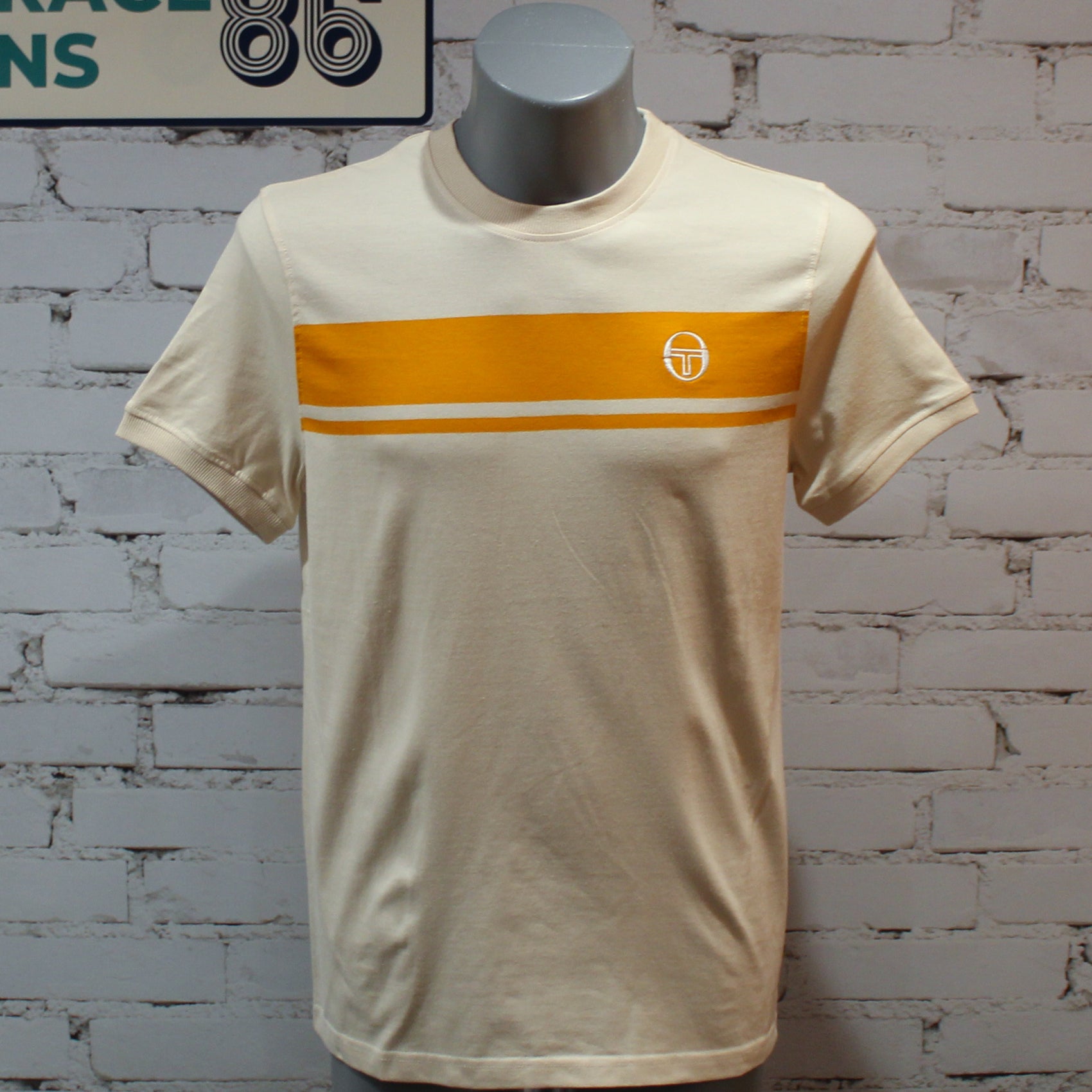 Sergio Tacchini Masters T-Shirt - Sandshell / Orange Pepper