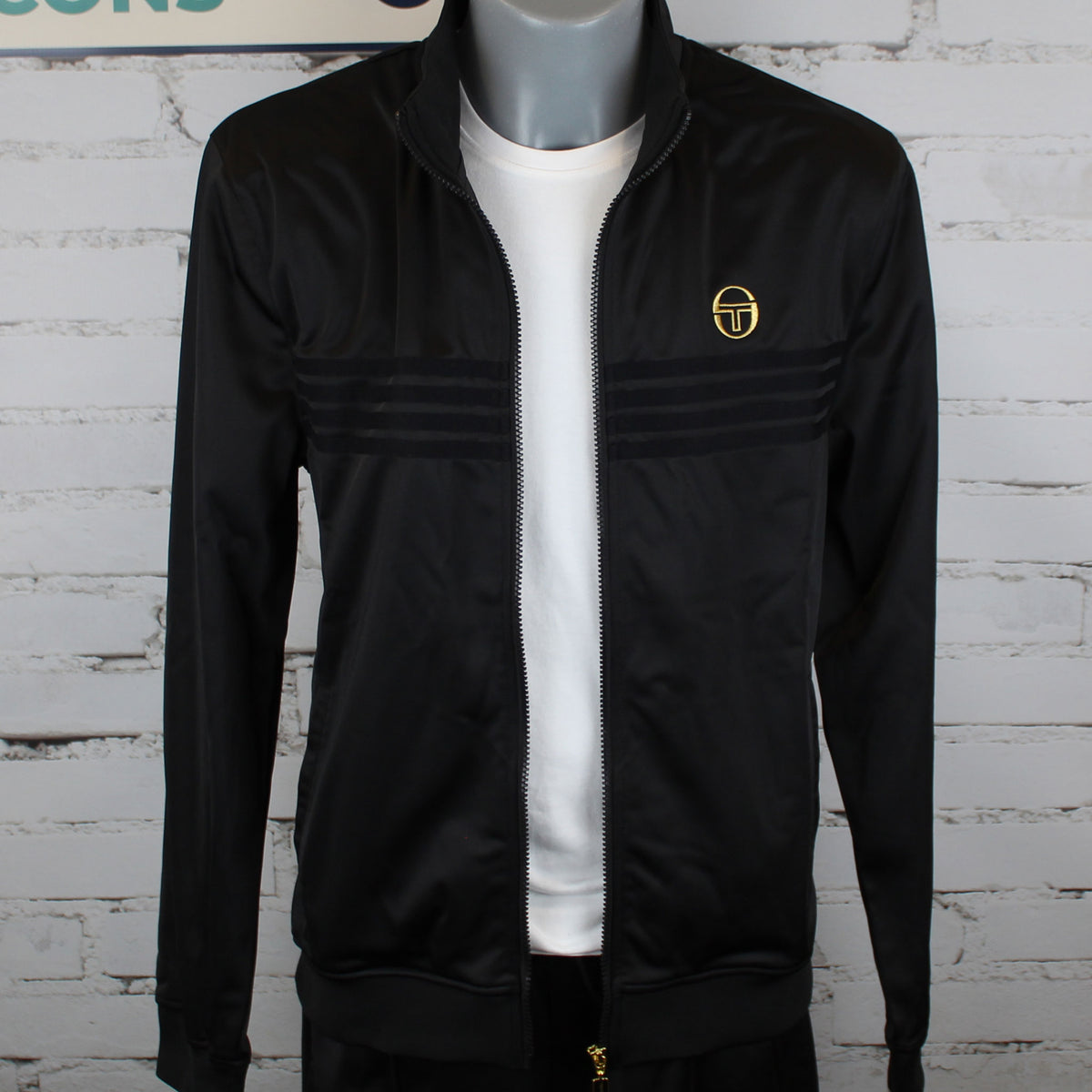 Sergio Tacchini New Varena Tracksuit - Black / Gold Lurex