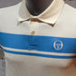 Sergio Tacchini Young Line Polo Shirt - Gardenia /Azure Blue