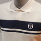 Sergio Tacchini Young Line Polo Shirt - White / Navy Blue