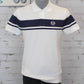 Sergio Tacchini Young Line Polo Shirt - White / Navy Blue